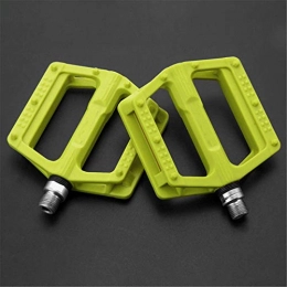 Lshbwsoif Spares Lshbwsoif Bicycle Pedal 1 Pair Graphite DU Bicycle Pedals Reflective Bike Bearing Pedals Bicycle Platform Flat Pedals (Size:12.5 * 10.5 * 2cm; Color:Green)