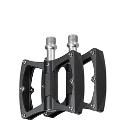 MACIMO Mountain Bike Pedal MACIMO Aluminum Mountain Bike Pedal MTB Pedals Alloy For BMX Bicycle Bike Retro Bicycle Flat Pedals Cycling Accessories (Color : Black)