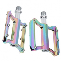 Changor Spares Main Bike Pedals, Mountain Bike / Road Bicycle Aluminum Alloy Pedal and Bearing Cultural Forest and Chromium Molybdenum Axis Made