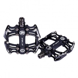 MEROURII Mountain Bike Pedal MEROURII DONGKER Mountain Bike Pedals, Bicycle Platform Pedals MTB Pedals with Non-Slip Pins Pedal Quick Easy Installation for Most Bicycle