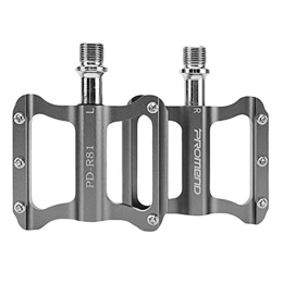 HEELPPO Mountain Bike Pedal Metal Bike Pedals Bmx Pedals Mountain Bike Pedals Lightweight Nylon Fiber 9 / 16 Inch For BMX Road MTB Bike gray, free size