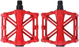 MIHOTA Spares MIHOTA Pedals, MTB Bicycle flat pedal, Mountain bike pedal aluminum durable sealed double bearing, suitable for most bicycles BMX MTB, multiple colors are available, Green (Color : Red)