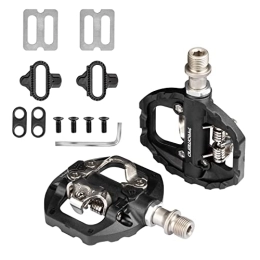 MotuTech Mountain Bike Pedal MotuTech Nylon Single Sided Clipless Pedal with Chips for Mountain Bikes 9 / 16 Unisex SPD All in One Du+ Bearings