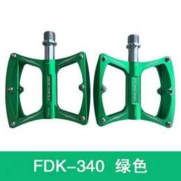 generies Spares Mountain Bike Aluminum Pedals, Road Bike Pedals, Bearing Pedals 1 Green K340