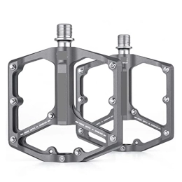 JEMETA Spares Mountain Bike Pedal Aluminum Alloy Enlarged And Widened Non-slip Pedal Bearing Pedal replace (Color : Titanium)