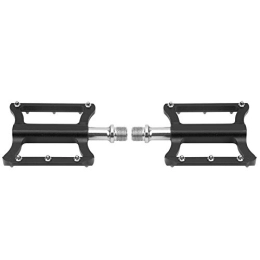 01 02 015 Mountain Bike Pedal Mountain Bike Pedal, Wear‑Resistant Black 10x80x20mm 9 / 16 Thread Bike Pedal, Easy to Install and Use, Durable for Mountain Bikes Road Bikes(black)