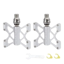 Lioaeust Mountain Bike Pedal Mountain Bike Pedals, 14mm Quick Release Pedal Widened Non-Slip Ultralight Aluminum Alloy Du Sealed Bearing For Mountain Bike(D)