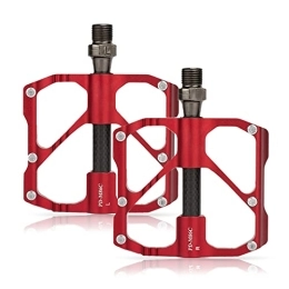 YiJiLi Mountain Bike Pedal Mountain Bike Pedals 3 Bearings Carbon Fiber Bicycle Platform Pedals Non-Slip 9 / 16