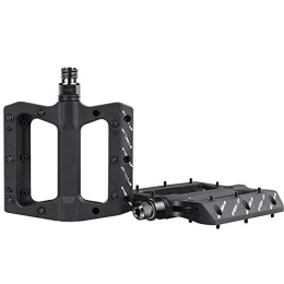 FLBTY Spares Mountain Bike Pedals, Bicycle Nylon Fiber Bearing Pedals, Non-slip Pedals, Aluminum Alloy Waterproof Ring, Anti-slip Nails, Convenient and Durable