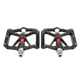 Shanrya Mountain Bike Pedal Mountain Bike Pedals, High Reliability Convenient To Use Bicycle Platform Flat Pedals Easy To Install for Bicycle for Outdoor(black)