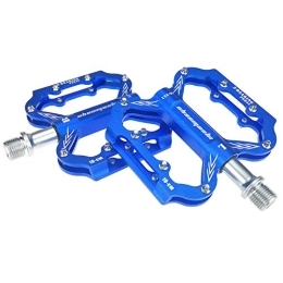 HEELPPO Mountain Bike Pedal Mountain Bike Pedals Mtb Pedals Flat Aluminum Antiskid Durable Bicycle Cycling Pedal 9 / 16" Mountain Bike Pedal blue, free size