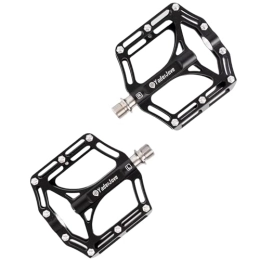 YaderJove Mountain Bike Pedal Mountain Bike Pedals MTB Pedals Hollow Out Lightweight Design Standard 9 / 16" Titanium Alloy Spindle （Black ）