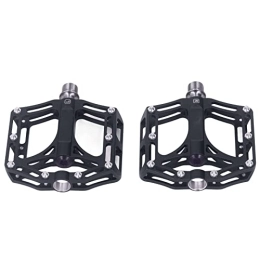 Okuyonic Spares MTB Bike Pedals, Easy Installation Dustproof Road Bike Pedals 1 Pair Alloy for Mountain Bike for MTB Bike(Black)