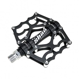 MW Mountain Bike Pedal MW Mountain Bicycle Pedals, Bikes Aluminium Alloy Pedals, Indoor Cycle Bike Pedals, Non-Slip Pedals, 1 Pair, ghost black