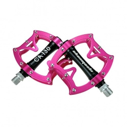 MW Mountain Bike Pedal MW Pedal, Mountain Bicycle Pedal, Aluminium Alloy Pedal, Ultra Light Anti-Skid Pedal, Bike Pedals, 9 / 16 Inch, Fit Most Bikes, pink black