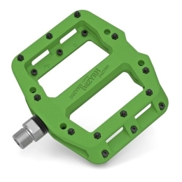 Mzyrh Mountain Bike Pedal MZYRH Mountain Bike Pedal 9 / 16" 3 Sealed Bearings Lightweight Non-Slip Nylon Fiber Bicycle Platform Pedals for Road BMX MTB (Green 3-Bearings)