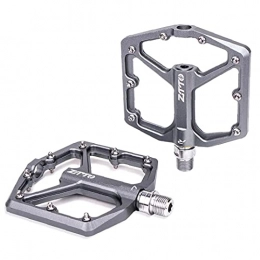 NaiCasy Mountain Bike Pedal NaiCasy Bicycle Pedal Anti-slip Aluminum Alloy Mountain Bike Pedal Ultralight Bike Pedal Titanium Color