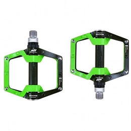 BJYX Mountain Bike Pedal New Alloy Mountain Bike Pedals, Ultralight Mountain Bike Accessories, With 3 Bearings (Color : Green)