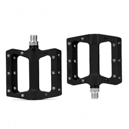 NICEJW Mountain Bike Pedal NICEJW Bike Pedals, 1 Pair Mountain Bike MTB Bicycle Modifying Cycling Anti-slip Flat Pedals Parts Lightweight, Wear-resistant Black