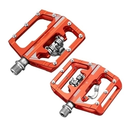 NOPHAT Mountain Bike Pedal NOPHAT Pedal For Bike Clips Automatic Pedal Platform Mountain Bike Hybrid Pedal Dual Function (Color : Orange)