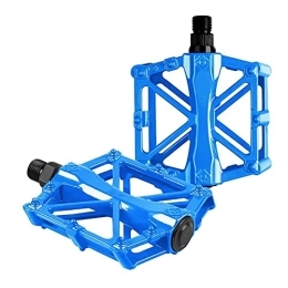 CNRTSO Mountain Bike Pedal Nylon Fiber Bicycle Pedal Ultralight Wide Bearing Pedal Flat Platform Pedals 9 / 16 Inch Bearing Pedals Mountain Bike Pedal Bike pedals (Color : Sky Blue)