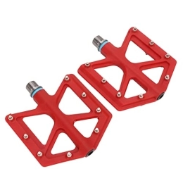 Gedourain Mountain Bike Pedal Pedal, Hollow Heavy Duty Mountain Bike Pedal Nylon 1 Pair for Outdoor Cycling