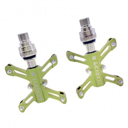 perfeclan Spares Perfeclan MTB Bike Pedal - Lightweight Bicycle Pedal, 9 / 16 inch Thread Sealed Bearing Pedals for Folding Cycling Mountain Road Bike BMX City Bikes - Green