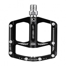 PPQQBB Spares PPQQBB Bicycle Pedal Mountain Bike Palin Aluminum Alloy Bicycle Pedal Thickened Non-slip Wear-resistant Bicycle Accessories-black-OneSize