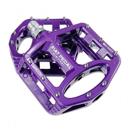 Purebesi Mountain Bike Pedal Purebesi Bicycle pedal Magnesium Alloy Bicycle Cycling Bike Pedals Road Mountain Bike Bearing Pedal Ultralight Durable Professional Parts Replacements (Purple)