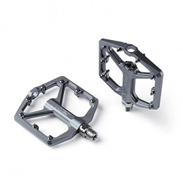 QiHaoHeji Mountain Bike Pedal QiHaoHeji Bicycle Pedals Bearing Mountain Bike Pedals Platform Bicycle Flat Alloy Pedals Pedals Alloy Flat Pedals (Color : Gray, Size : 10x11.8x1.3cm)