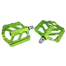 QinWenYan Spares QinWenYan Bike Pedals Mountain Bicycle Pedal Using One Pair Of Fixed Gear Alloy Durable Skid Travel A Road Bike (Color : Green)