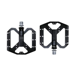 FGH Mountain Bike Pedal QPLKKMOI Mountain Bike Pedal Fiber Non-Slip, Bicycle Platform Flat Pedals, Fit Most Bikes, Black