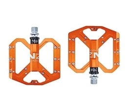 QSCTYG Spares QSCTYG Bike Pedals Bike Pedals MTB Road 3 Sealed Bearings Bicycle Pedals Mountain Bike Pedals Wide Platform bicycle pedal (Color : Orange)