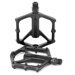 QSCTYG Spares QSCTYG Bike Pedals Mountain Bike Pedal Lightweight Aluminium Alloy Bearing Pedals For BMX Road MTB Bicycle bicycle pedal (Color : Black)