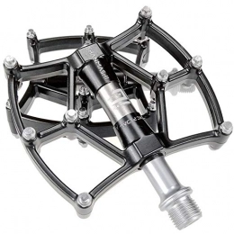 Qwqowo Spares Qwqowo Mountain Bike Pedals, Aluminum Alloy, Bicycle Pedal Dual-Mode Aluminum CNC Silver