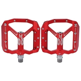 Ranvo Spares Ranvo Mountain Bike Pedals, Non Slip Bike Flat Pedals DU Bearing 2pcs Lightweight for Mountain Bike(red)