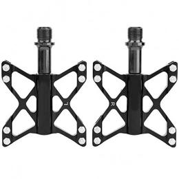 Regun Spares Regun Mountai Bike Lightweight Pedals - One Pair Aluminium Alloy Mountain Road Bike Lightweight Pedals Bicycle Replacement(black)