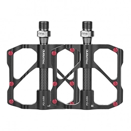 Rgzqrq Spares Rgzqrq Bike Pedals 9 / 16 Lightweight Road Bike Pedals Carbon Fiber Sealed Bearing Flat Pedals for Mtb for Road Mountain Bmx Mtb Bike, Black