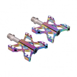 Annjom Spares Road Bike Pedals, Bike Pedals Non‑slip Aluminum Alloy + Molybdenum Steel Butterfly Shaped for Mountain and Road Bikes