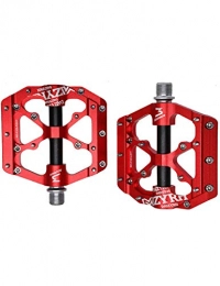 WANYD Mountain Bike Pedal Road bike pedals In-Mold CNC Machined, Aluminum alloy mountain bike pedal-red / black