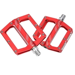 Road Bike Pedals, Mountain Bike Pedal Flat Pedal High Strength Aluminum Alloy Bike Pedals Road Cycling for Bicycle Pedals Mountain Bike(red)