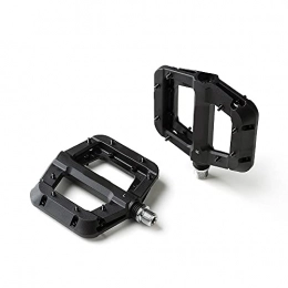 WAZDV Mountain Bike Pedal Sealed Bearings MTB Pedals Mountain Bike Pedals Lightweight Nylon Fiber Bicycle Platform Pedals For BMX MTB 9 / 16" (Color : A010-Black)