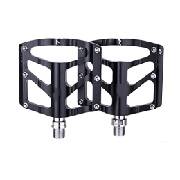 SFSHP Spares SFSHP Mountain Bike Foot Tread Plate, Flat Wide Aluminum Alloy Feet Kick, Outdoor Cycling Feet Tread, Black