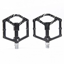 SFSHP Spares SFSHP Outdoor Bicycle Accessories, Mountain Bike Non-Slip Pedal, Aluminum Alloy Bearings Foot Kick, Black