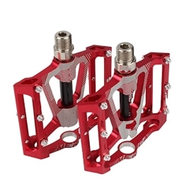 SFSHP Spares SFSHP Outdoor Bicycle Foot Kick, Non-Slip Aluminum Alloy Foot Tread, Mountain Bike Pedals, Red