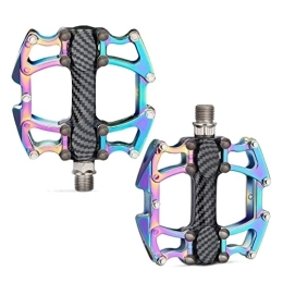 SHENGDELI Spares SHENGDELI Tao Pin Wide Pedaling Mountain Bike Pedal Colorful Chameleon Pedals Compatible With Mtb 9 / 16'' Universal Alloy Durable Bicycle Pedals Tao Pin