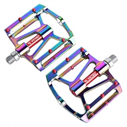 SHHMA Spares SHHMA MTB 9 / 16 Bike Pedals - Bearing Pedal Aluminum Alloy Mountain Bike Accessories Bicycle Pedal for Bicycle, MTB, Road Bikes, Rainbow