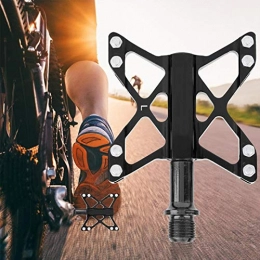 Shipenophy Mountain Bike Pedal Shipenophy Aluminium Alloy Mountain Road Bike Lightweight Pedals durable Pedals Bicycle Replacement Equipment exquisite workmanship for trail riding(black)