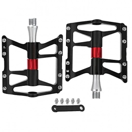 Shipenophy Spares Shipenophy Aluminum Alloy Mountain Road Bike Pedals exquisite workmanship Lightweight Bicycle Replacement Parts for trail riding for Training Competition(black)