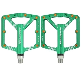Shipenophy Mountain Bike Pedal Shipenophy BIKEIN Bicycle Parts exquisite workmanship durable BIKEIN 9 / 16 Ultralight Aluminium Alloy Mountain Road Bike Pedal robust for Home Entertainment(green)